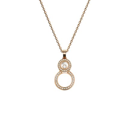 799209-5003 | Buy Online Chopard Happy 8 Rose Gold Diamond Pendant