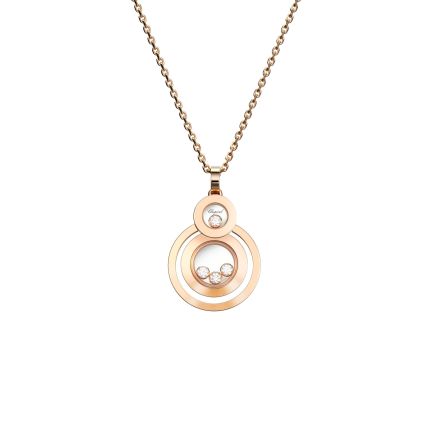 799210-5001 | Buy Online Chopard Happy 8 Rose Gold Diamond Pendant