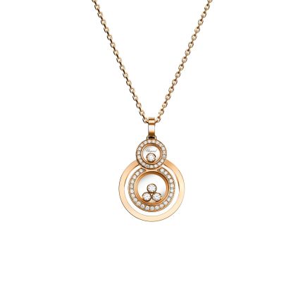 799210-5003 | Buy Online Chopard Happy 8 Rose Gold Diamond Pendant