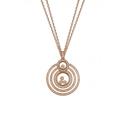 799211-5005 | Buy Online Chopard Happy 8 Rose Gold Diamond Pendant