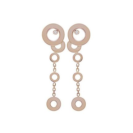 836982-5002 | Buy Chopard Happy Bubbles Rose Gold Diamond Earrings