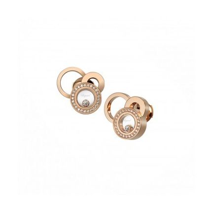 836985-5001 | Buy Chopard Happy Bubbles Rose Gold Diamond Earrings