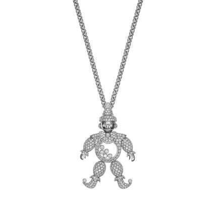 792246-1001|Buy Online Chopard Happy Clown White Gold Diamond Pendant 