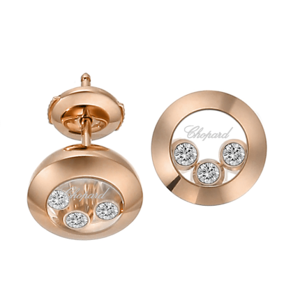 839562-5001 | Buy Chopard Happy Curves Rose Gold Diamonds Earrings