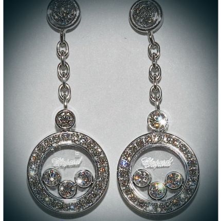 833926-1001 | Buy Chopard Happy Diamonds White Gold Diamond Earrings