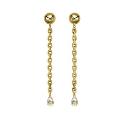 839082-0001 | Buy Chopard Happy Diamonds Yellow Gold Diamond Earrings