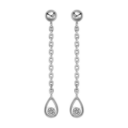 839082-1001 | Buy Chopard Happy Diamonds White Gold Diamond Earrings