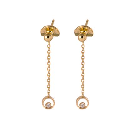 839083-5001 | Buy Chopard Happy Diamonds Rose Gold Diamond Earrings