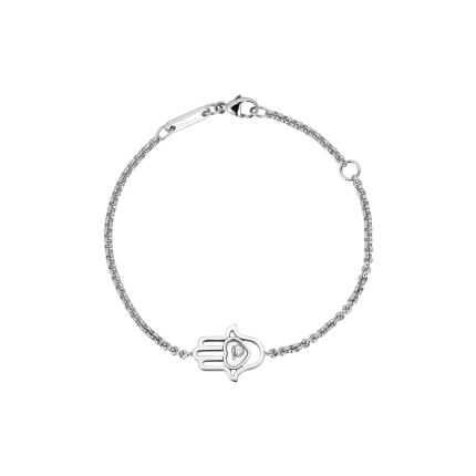 857864-1001 | Chopard Good Luck Charms White Gold Diamond Bracelet