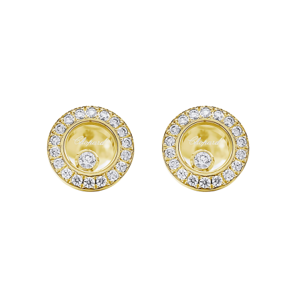 83A017-0201 | Buy Chopard Happy Diamonds Icons Ear Pins Yellow Gold