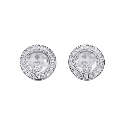 83A017-1201 | Buy Chopard Happy Diamonds Icons Ear Pins White Gold