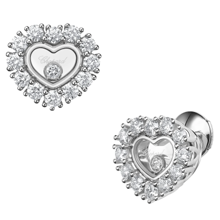 83A616-1001| Chopard Happy Diamonds Icons Joaillerie Diamond Earrings