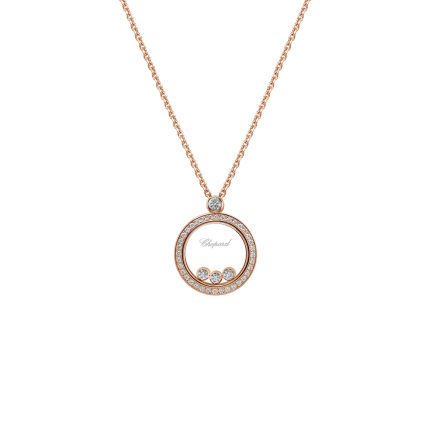 793929-5301 | Chopard Happy Diamonds Icons Rose Gold Diamond Pendant