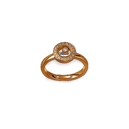 82A017-5209 | Buy Chopard Happy Diamonds Icons Rose Gold Diamond Ring