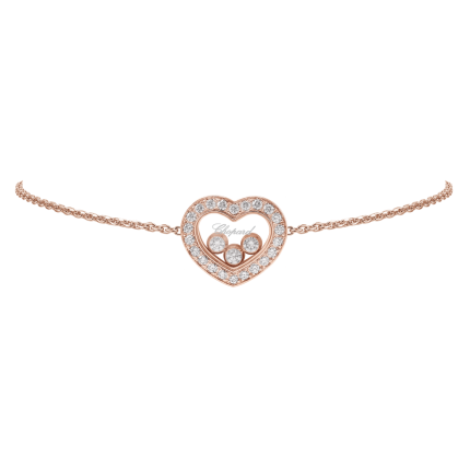 85A611-5201 | Chopard Happy Diamonds Icons Rose Gold Diamond Bracelet