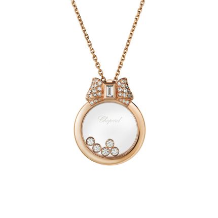 795020-5201 | Chopard Happy Diamonds Icons Rose Gold Diamond Pendant 