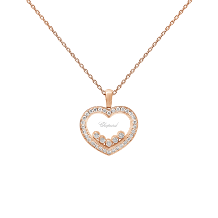 79A038-5201 | Chopard Happy Diamonds Icons Rose Gold Diamond Pendant 