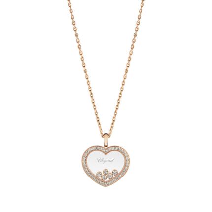 79A039-5203 | Chopard Happy Diamonds Icons Rose Gold Diamond Pendant 