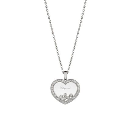 79A039-1203 | Chopard Happy Diamonds Icons White Gold Diamond Pendant 