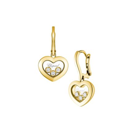 83A611-0301 |Chopard Happy Diamonds Icons Yellow Gold Diamond Earrings