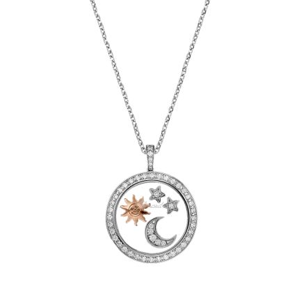 799434-9905 | Buy Chopard Happy Diamonds White and Rose Gold Pendant