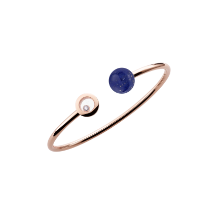 85A619-5502|Chopard Happy Diamonds Planet Rose Gold Lapis-Lazuli Bangle