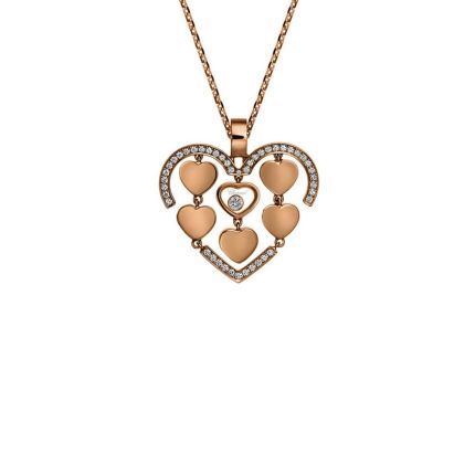 797219-5002 | Chopard Happy Diamonds Rose Gold Diamond Pendant|Buy Now