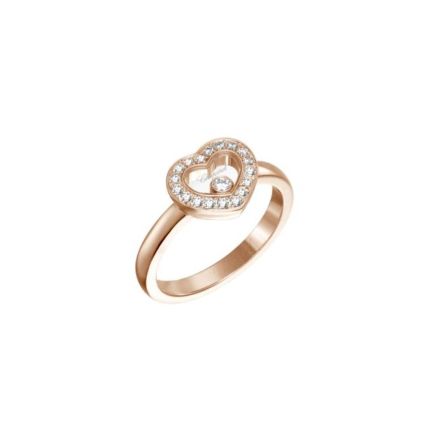 82A054-5211 |Buy Chopard Happy Diamonds Rose Gold Diamond Ring Size 54