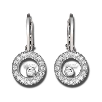 839769-1003 | Buy Chopard Happy Circles White Gold Diamond Earrings