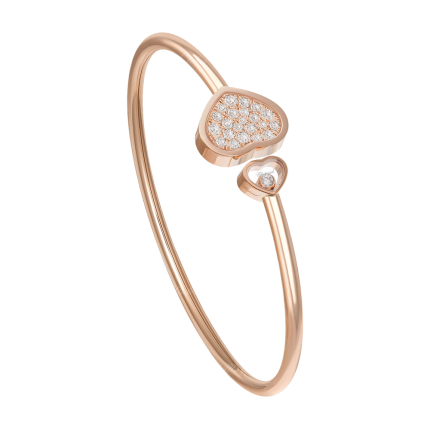 857482-5909 | Chopard Happy Hearts Rose Gold Diamond Bangle Size S