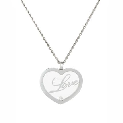 797615-1001 | Buy Chopard Happy Hearts White Gold Diamond Pendant