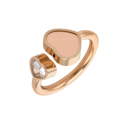 829482-5610 |Buy Online Chopard Happy Hearts Rose Gold Róse Stone Ring