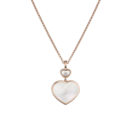 79A075-5301 | Buy Chopard Happy Hearts Rose Gold Pearl Diamond Pendant