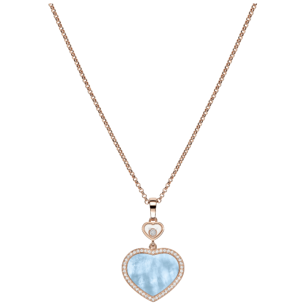 79A074-5340 | Buy Online Chopard Happy Hearts Rose Gold Pearl Diamond Pendant 