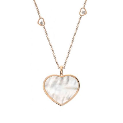 79A084-5301 |Buy Chopard Happy Hearts Rose Gold Pearl Diamond Pendant 