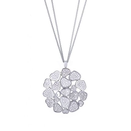 79A493-1901 | Buy Chopard Happy Hearts White Gold Diamond Pendant 