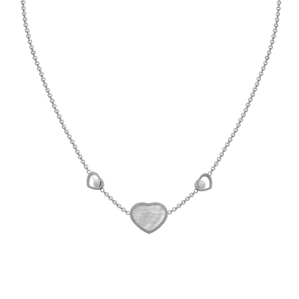 81A082-1301|Buy Chopard Happy Hearts White Gold Pearl Diamond Pendant 