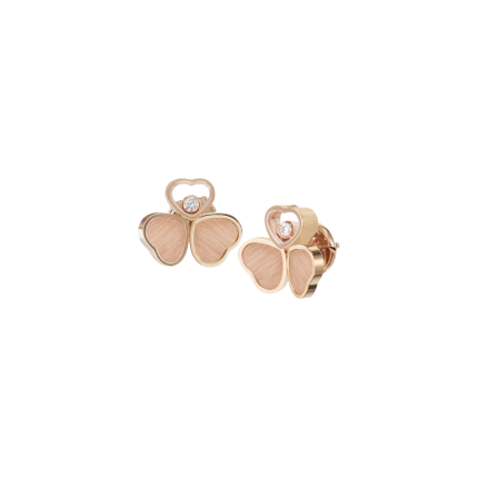 83A083-5701 |Buy Chopard Happy Hearts Wings Rose Gold Diamond Earrings