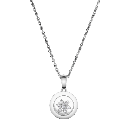 79A018-1401 | Chopard Happy Snowflakes White Gold Diamond Pendant     