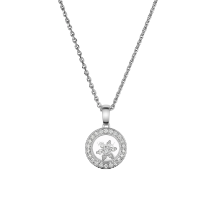 79A018-1301 | Chopard Happy Snowflakes White Gold Diamond Pendant