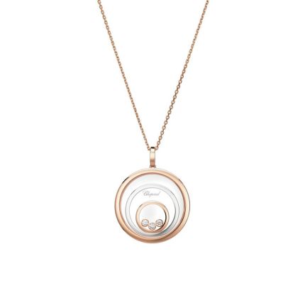 798232-9001 |Chopard Happy Spirit White and Rose Gold Diamond Pendant 