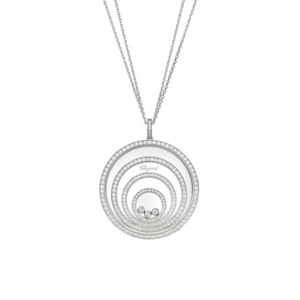 798233-1001 | Chopard Happy Spirit White Gold Diamond Pave Pendant 