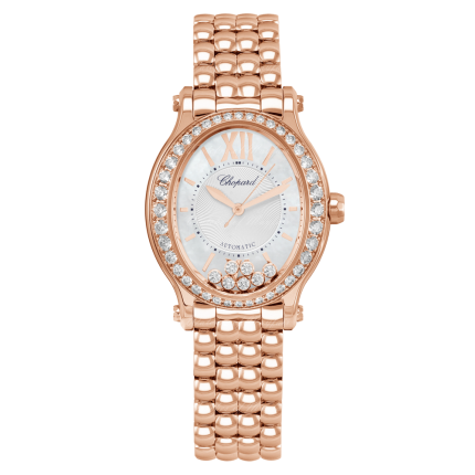 275362-5005 | Chopard Happy Sport Rose Gold Diamonds Automatic 29 x 31 mm watch. Buy Online