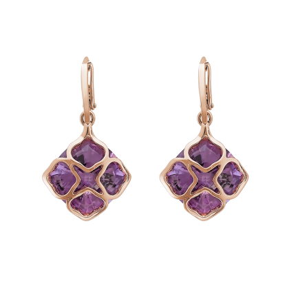 839563-5002|Buy Chopard IMPERIALE Cocktail Rose Gold Amethyst Earrings