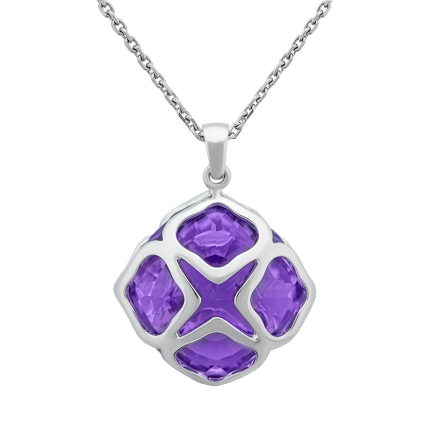 799220-1003 | Buy Online Chopard IMPERIALE White Gold Amethyst Pendant