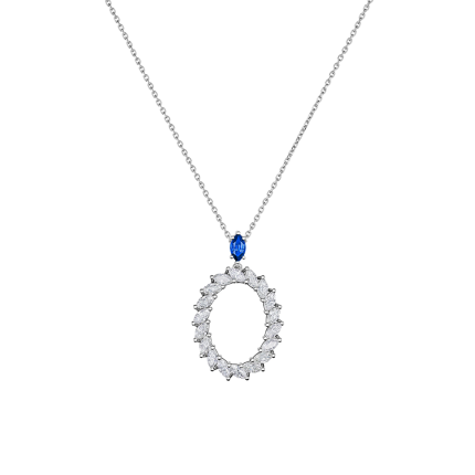 79A061-1501|Buy Chopard L'Heure du Diamant White Gold Sapphire Pendant