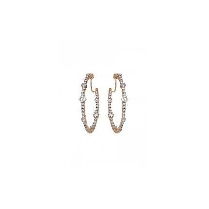 839415-5001 | Chopard L'HEURE DU DIAMANT Rose Gold Diamond Earrings