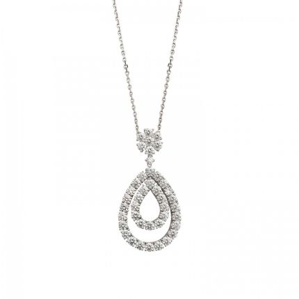 799066-1001 | Chopard L'Heure du Diamant White Gold Diamond Pendant