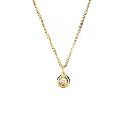 799010-0001 |Buy Online Chopard Miss Happy Yellow Gold Diamond Pendant