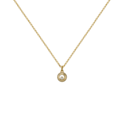 799012-0001 |Buy Online Chopard Miss Happy Yellow Gold Diamond Pendant